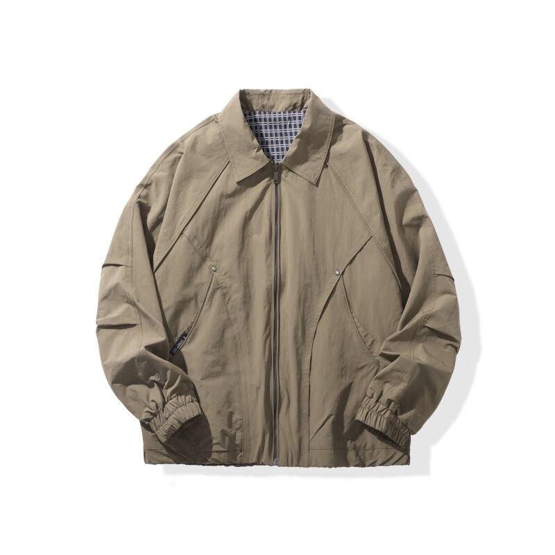 DK Men's American Retro Loose Casual Jacket