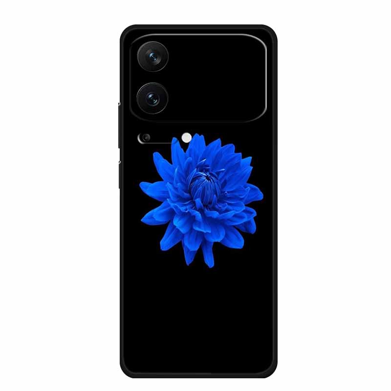 For Xiaomi 17 Pro 2025 Phone Case Fashion Flowers Black Silicone TPU Soft Coque For Xiaomi Mi 17 Pro Max Back Cover Case Shell