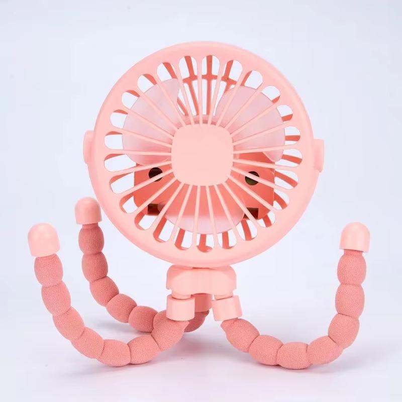 Portable Small Fan With USB Charging Capable Of Winding 360 Degree Rotating Octopus Fan Suitable For Outdoor Baby Strollers