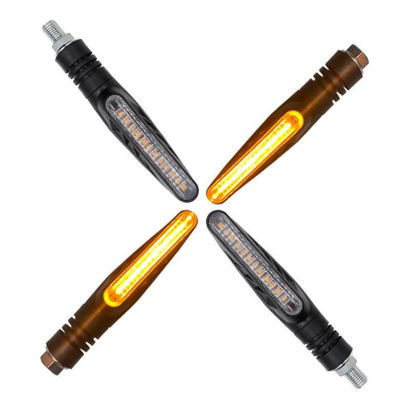 Motorcycle LED Turn Signals Motorcycle LED Turn Signals Linear Warning Light with Sequential LED Turn Signals Standard