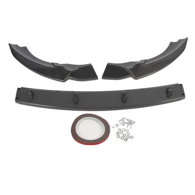 3 Sections Front Bumper Lip Diffuser Sturdy Front Bumper Lip Spoiler Replacement for Benz A‑Class W176 Standard