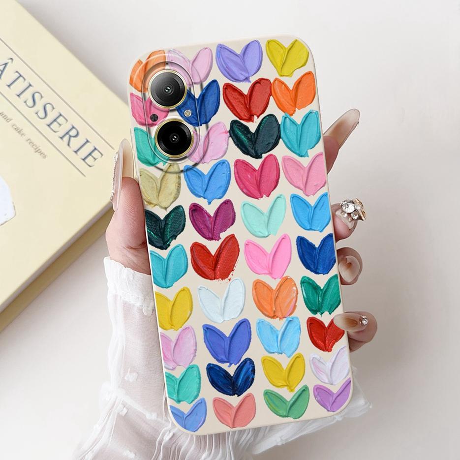 For Realme C67 4G Case RMX3890 Cute Panda Cartoon Cover Anti-Drop Phone Case For Realme C67 RealmeC67 4G Back Covers Soft Fundas