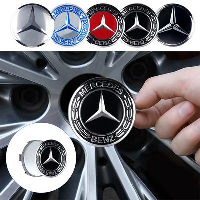 4pcs Car Wheel Center Cap Hub Cover Badge Accessories For Mercedes Benz AMG W210 W108 W204 W205 W203 W211 W124 W126 CLA CLK CLS