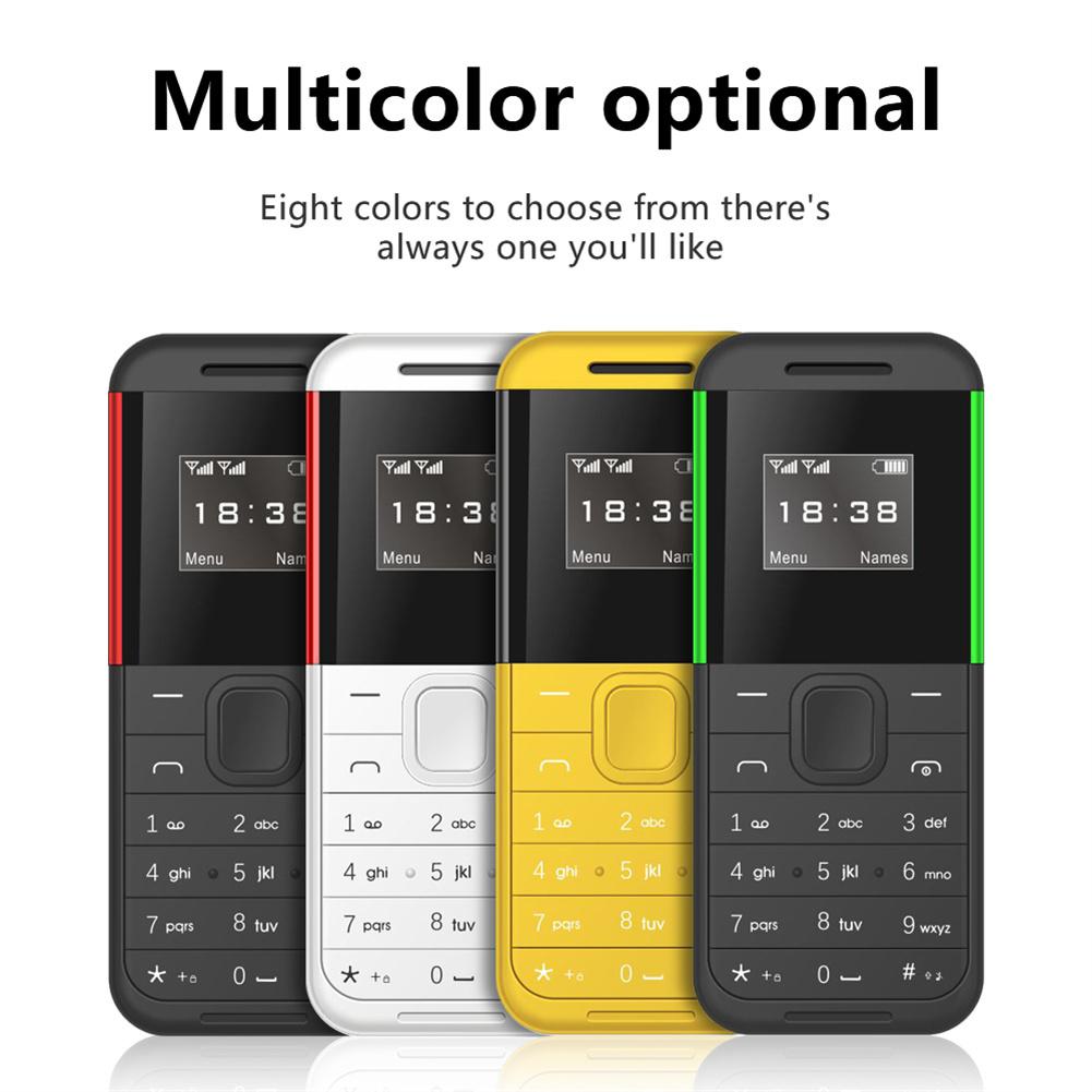 BM222 Unlock Mini Mobile Phone With Blacklist Function 0.66 Inch Mobile Phone Dialer Dual SIM Cards For Elderly Kids
