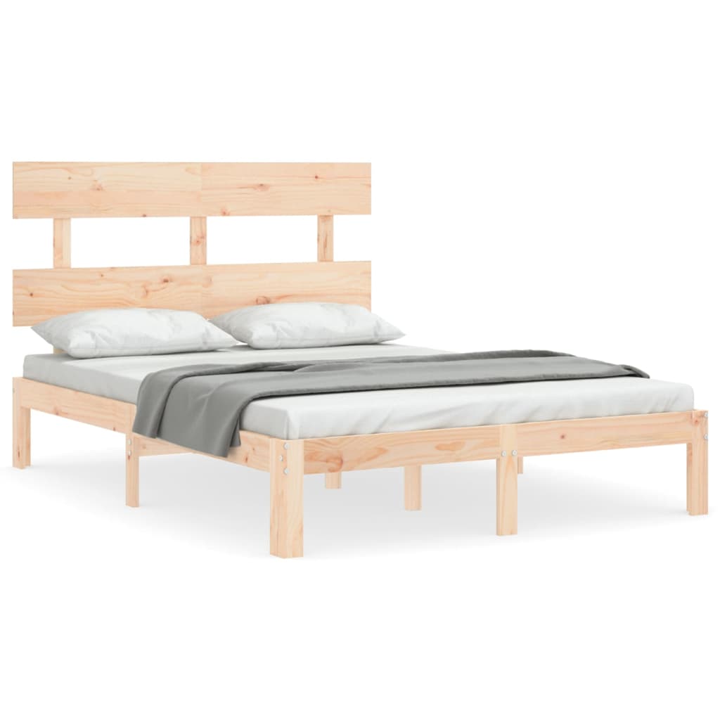 Solid Wood Bed Without Mattress 140 X 200 Cm Pine Wood