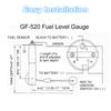 Fuel Level Gauge 52mm 12V Digital For Car Marine Boat Fuel Tank Gauge For 240-33Ohm Fuel Level Sensor Car Motorcycle Accessories