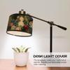 Bamboo Drum Shade for Table Lamps In Bedroom