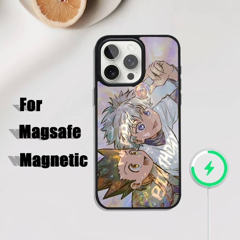 

K-Killua Z-Zoldyck Phone Case For iPhone 17,16,15,14,13,12,11,Pro,Max,Plus,Mini,SE4,E Magnetic Magsafe Wireless Charging iPhone14ProMax