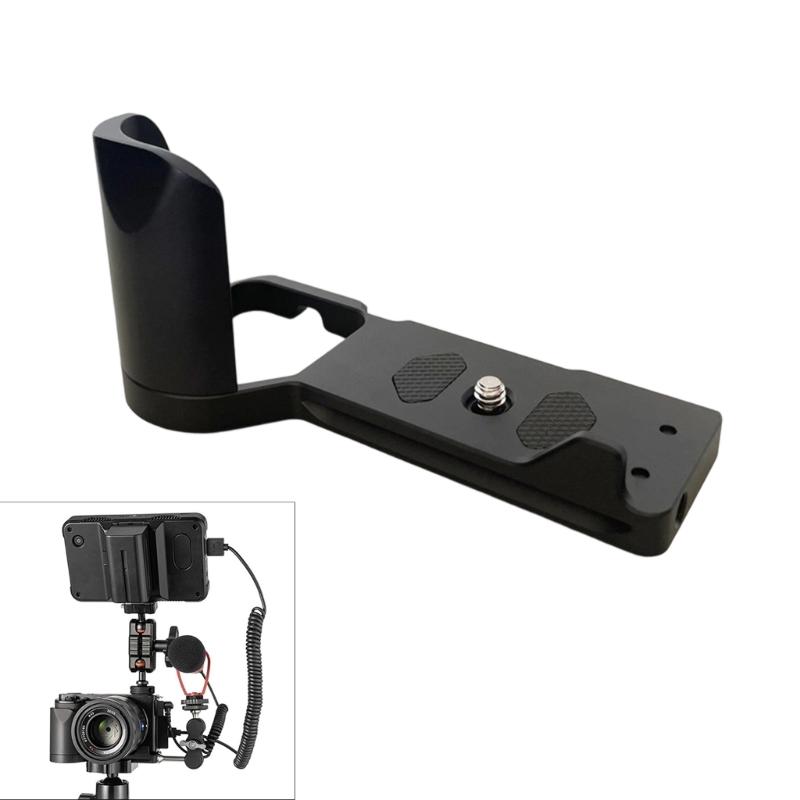L Bracket Mounting Plate Hand Grip Compatible For ZV E10 Camera Lightweight And Durability Wood Hand Grip