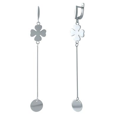 Silver Earrings Without Stones (2001881)