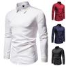 Heren S Slim Fit Long Sleeve Shirt Europese Maat Casual