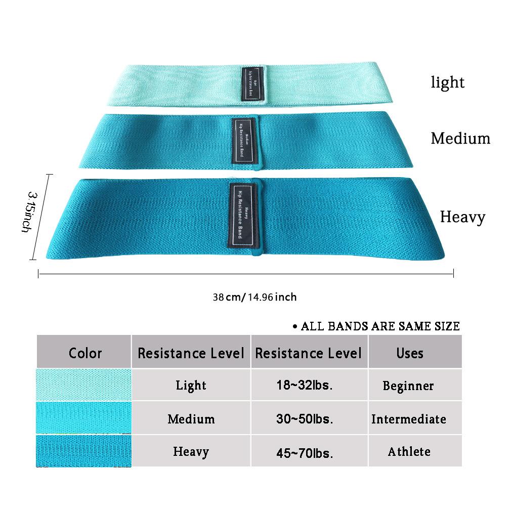 Fabric Resistance Elastic Booty Bands Squat Glute Workout Non-Slip Trainer Thick Band Stretch Fitness Strips Loops Yoga Equipmet