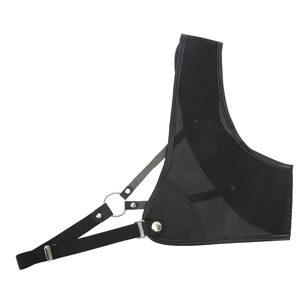 Archery Chest Guard Black PET And Cowhide Hunting Chest Protector for Shooting Recurve Bow S