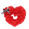 Fabric Pendant Heart-shaped Valentine's Day Flower Ring Peach Heart Door Hanging