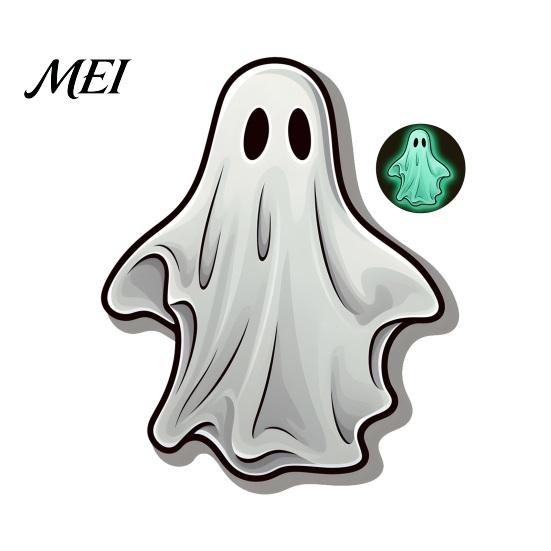 Waterproof PVC Wall Decor Luminous Ghost Stickers for Halloween Decoration, Glow in The Dark Decals Home Decoration Gifts Windows And Glass
