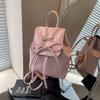 Stylish Korean Bowknot Backpack For Women Trendy Fashionable Handbag With Soft Pu Material