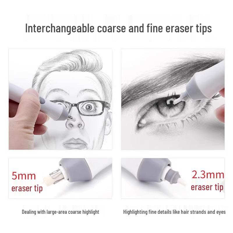 Electric Eraser: Kid's Automatic White Sketching & Art Highlighter