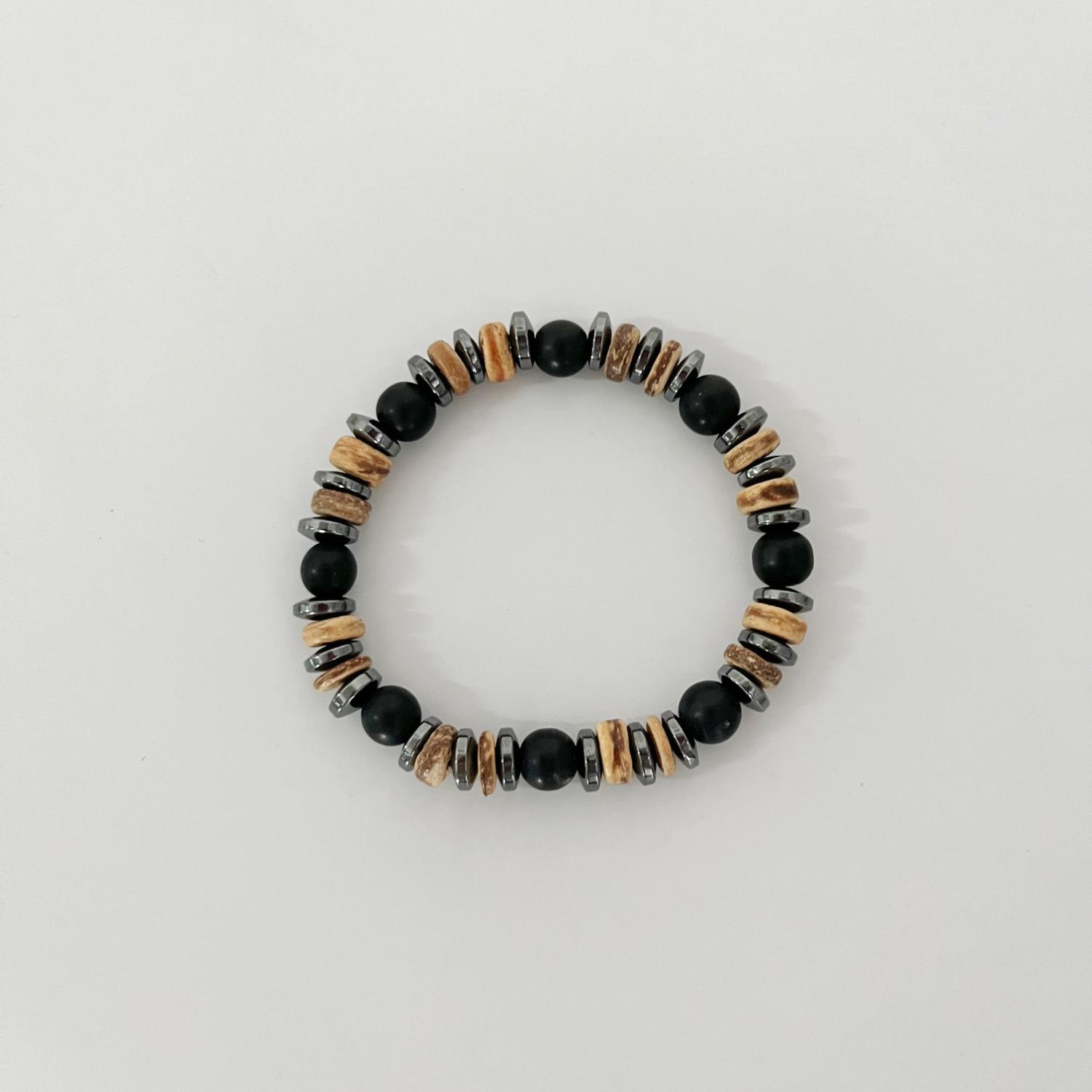 

JYL TS Bracelet Men en Spacer Beads Enhances Stability & Grounding T797 глубокие джунгли зеленый