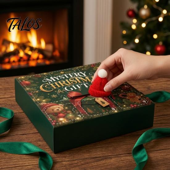 Decorative Bottle Toppers for Christmas 9 Pcs Mini Knit Hat And Scarf Set Advent Calendar, Handmade Tiny Santa Gift Kids Scarves Countdown Calendar