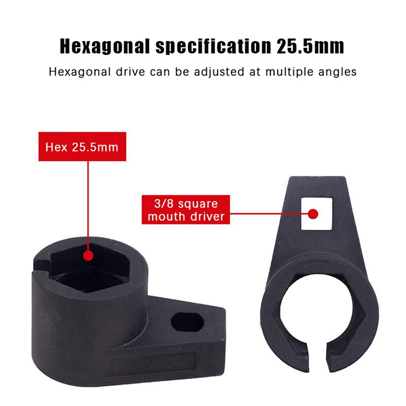 Offset Oxygen Sensor Socket Wrench Automotive Oxygen Sensor Socket Disassembly Wrench Tool Automotive Repair Remover Tools