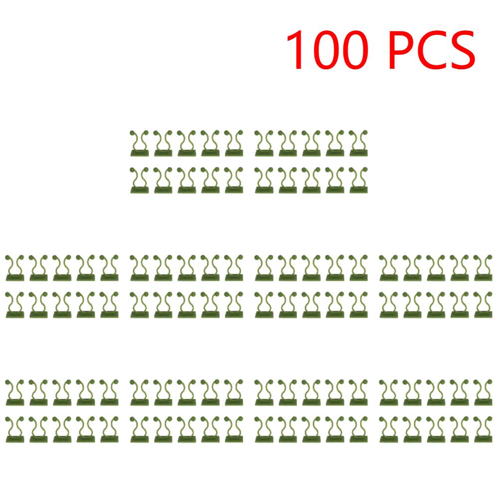 10-100Pcs Plant Climbing Wall Fixture Clips Rattan Clamp Fixator Self-Adhesive Vine Buckle Hook Garden Invisible Vine Bind Clip
