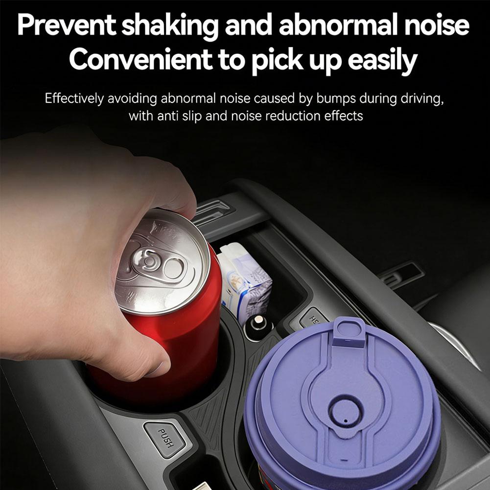 Car Cup Holder Anti-Shake Sleeve Drink Holder Stabilizer Position Limiter Non-Slip Water Cup Holder Fit For Kia EV9 2025-2025