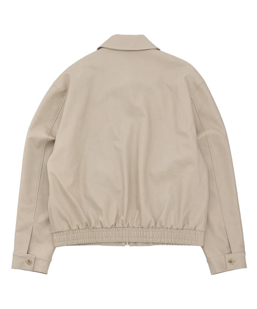 Nowandtomorrow Leather Short Jumper [3 Color]