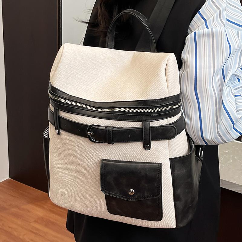 2025 Summer New Large-capacity Commuter Backpack Fashionable Shoulder Bag Casual High-value Portable Tote Bag