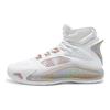 Anta Thompson KT5 Have Fun Fabric Slip Resistant Abrasion Resistant Support High top Basketball Shoes Men's White Gold 112031101-4