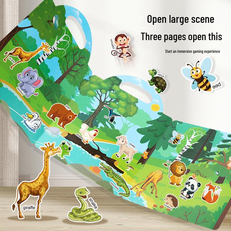 CPC Cross-border Children's Bubble Sticker & Jelly Quiet Puzzle Book - Early Education Toy with CE Certification