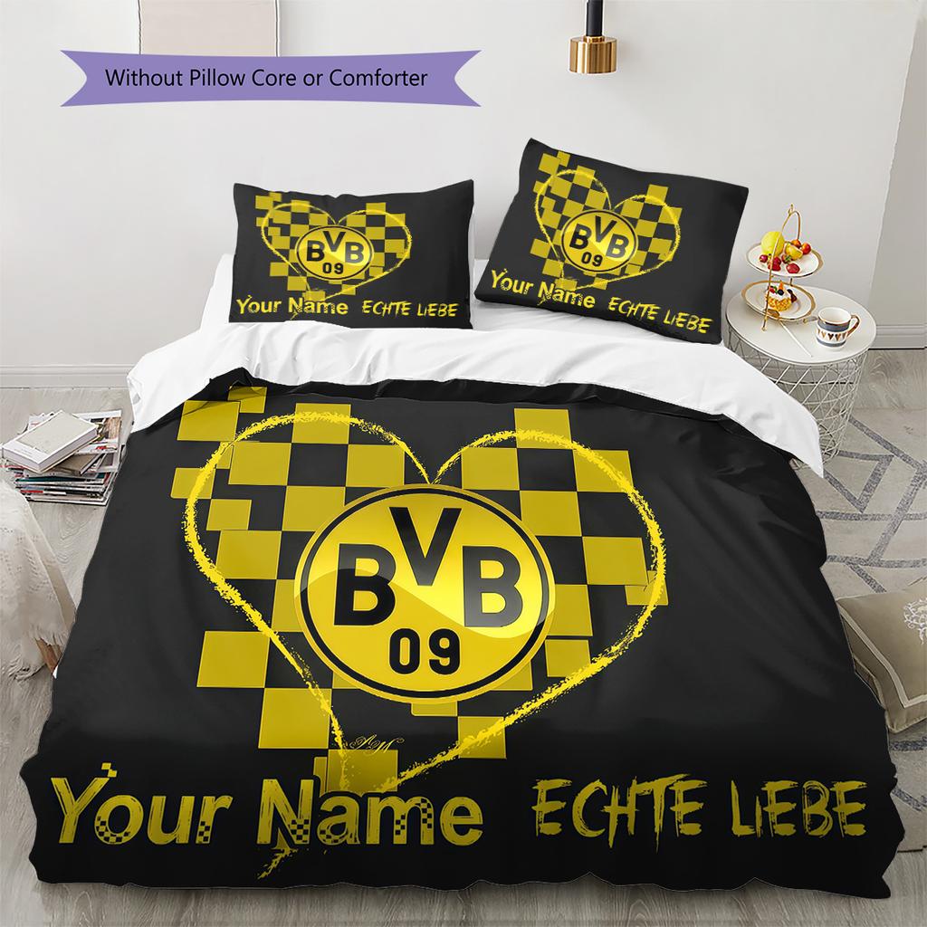 Custom Name BVB Bedding,Quilt Set Quilt Cover Pillowcase Home Birthday Gift(1 * Duvet Cover + 2 * Pillowcase, Without Core) -HE41