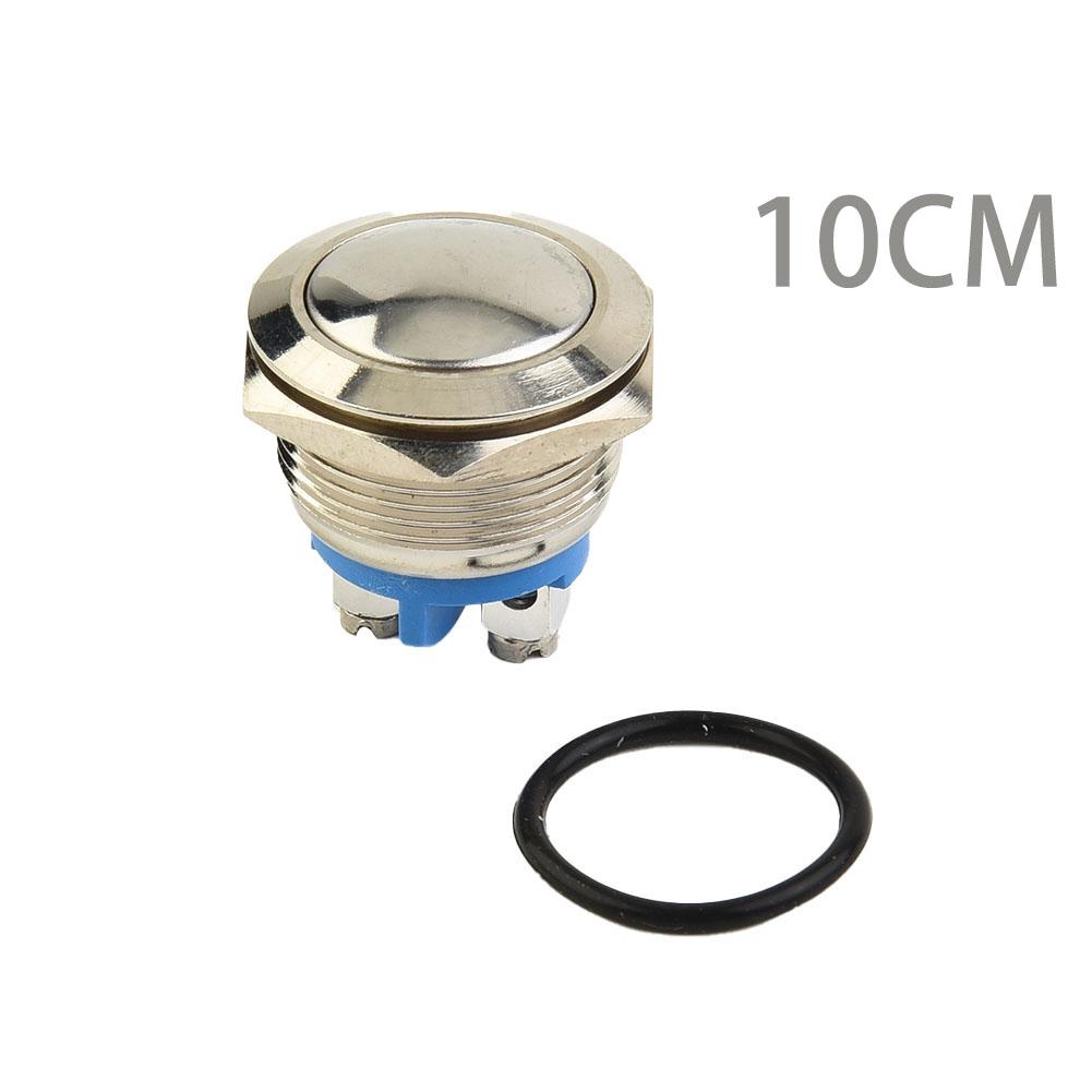 Marine Electrical Momentary Push Button Starter Switch 19mm Stainless Steel IP67 Waterproof Suitable for Boat Horns 30A 12V DC
