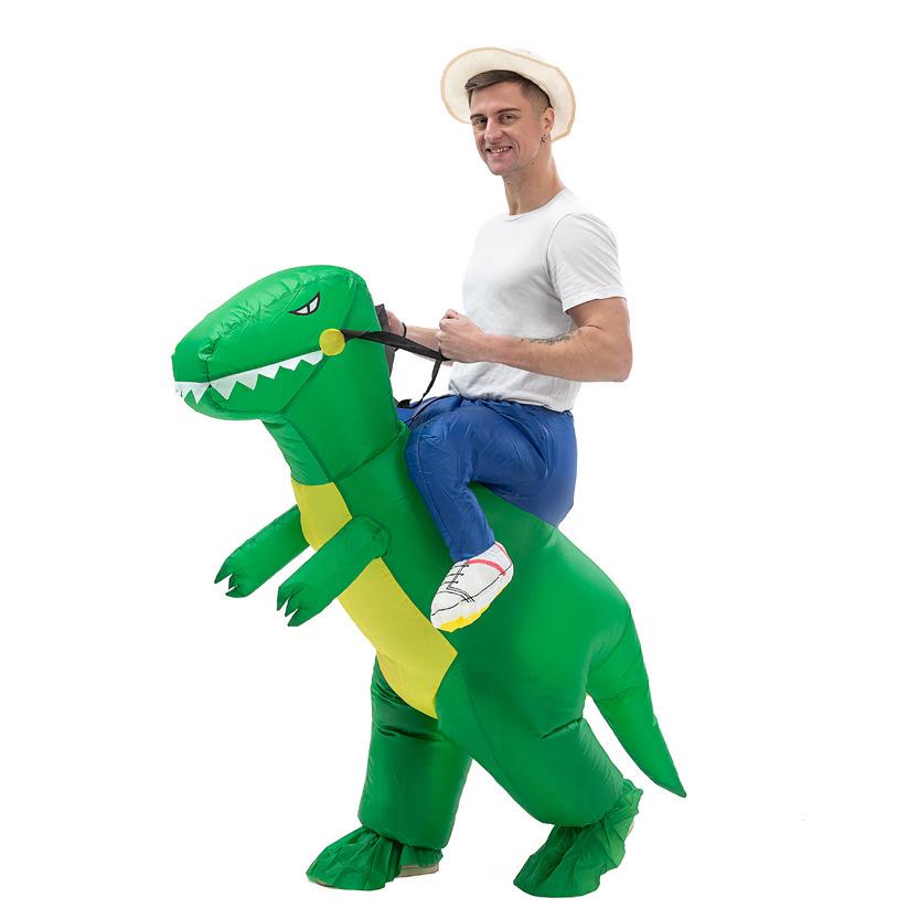 Tyrannosaurus Rex Inflatable Dinosaur Costume for Halloween Party Child (Height 120-155CM)