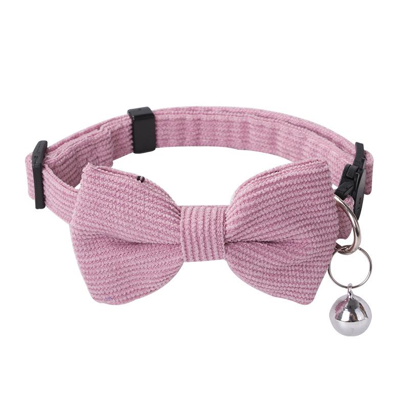 Pet Safety Bowknot Collar with Bell and Anti-Choke Buckle for Cats and Puppies