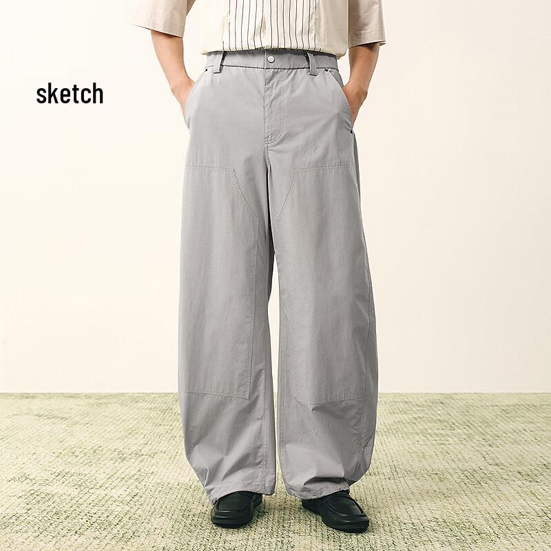 CROQUIS Men s 2026 Summer Curved Casual Pants XL