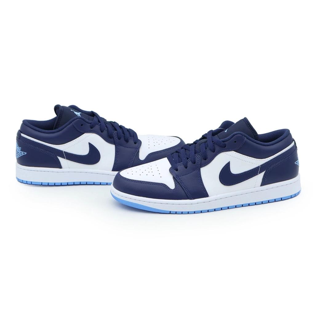 553558-404 Nike Air Jordan 1 Low Azul Medianoche (de los hombres)