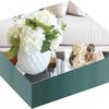 6PCS-15CM Square Mirrors Candle Plate for Table Centerpieces, decoración de pared, dormitorio, baño, decoración del hogar