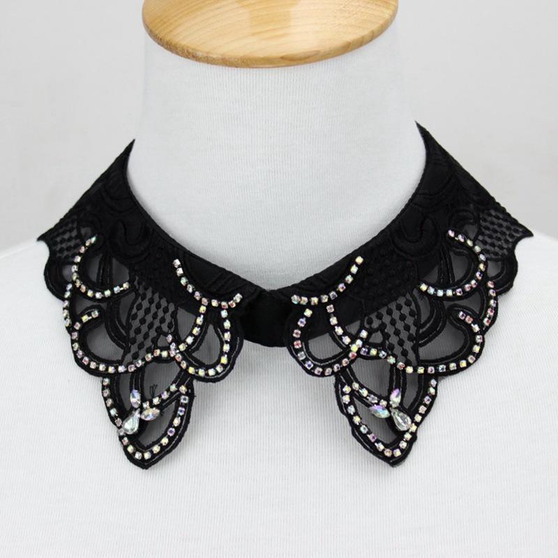 Perfekte Übereinstimmung Perlen Damen Falscher Kragen Hemd Spitze Abnehmbarer Kragen Für Damen Fake Kragen Abnehmbar Kleidung Accessoires Nep Kragen Halsband