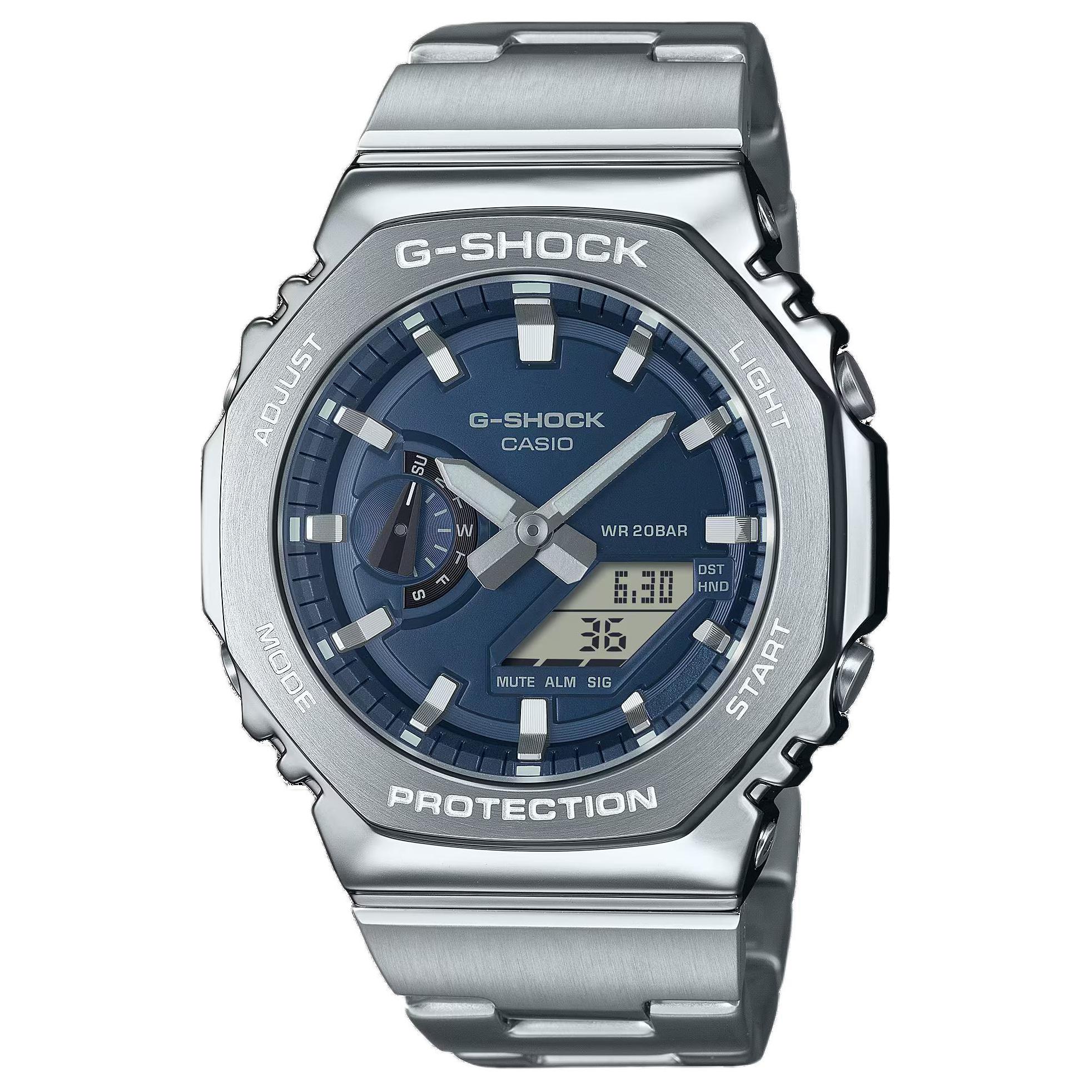 CASIO Unisex G-STEEL Series Blue Watch GM-2110D-2B GM-2110D-2B Blue Dial