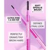 MLSMILE4 Farbe Doppelseitiger Augenbrauenstift Wasserdicht und Schweißfest Natürlich und Langanhaltend Extrem Feiner Wilder Augenbrauenstift