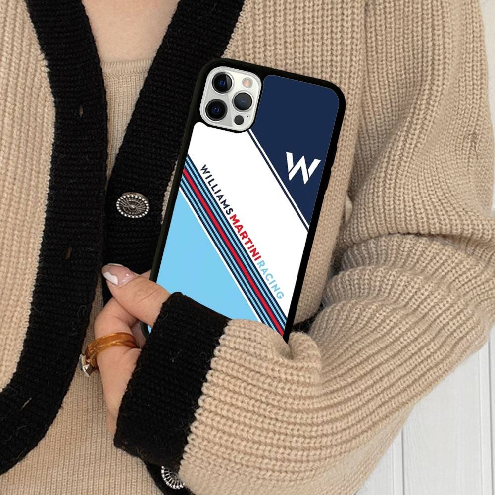 MartiniES Racing Handyhülle Für IPhone 17 16 15 14 13 12 11 Pro Max Plus PC+TPU Stoßfeste Rückabdeckung