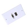 1 Port HDMI Female   1 Port VGA Female AV Wall Outlet Video Socket Face Connector Plate White