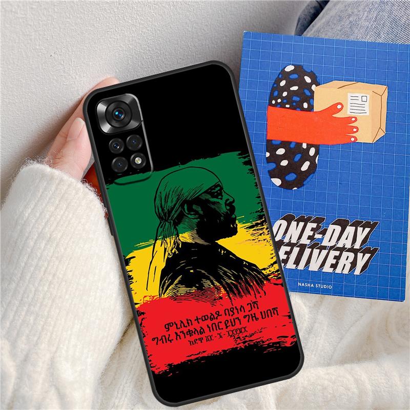 Emperor Menelik Ii Of Ethiopia Adwa Funda For Xiaomi Redmi 14C 10C 12C 13C Redmi Note 13 Pro 9 10 11 12 10S 11S 12S 14 Pro Case