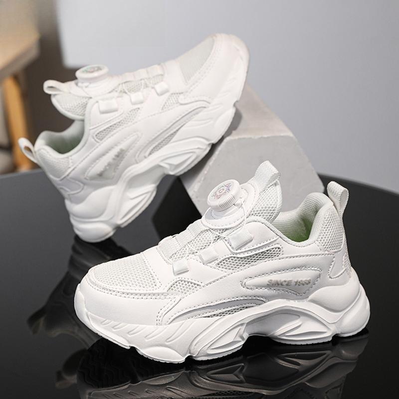 Children's Fashion Sports Shoes Breathable Student Black School Walking Shoes Anti-skid Boys& Girls Casual Running Sneaker