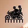 Wall Mounted Metal Motorcycle Key Hooks Decorative Home Office Garage Cafe