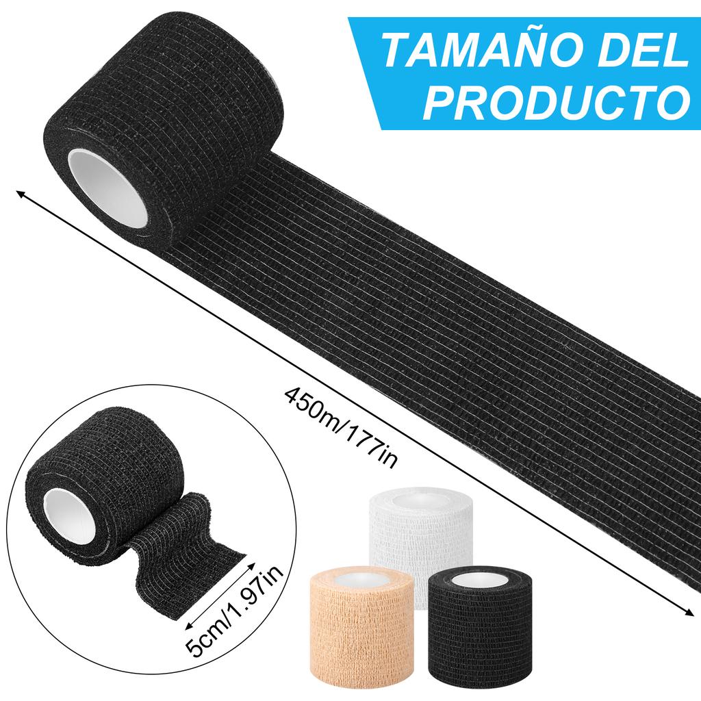 24 Rolls Elastic Self Adhesive Bandage Wrap, Breathable Flexible Fabric Non Woven Cohesive Bandage, Ankle Sprains Swelling