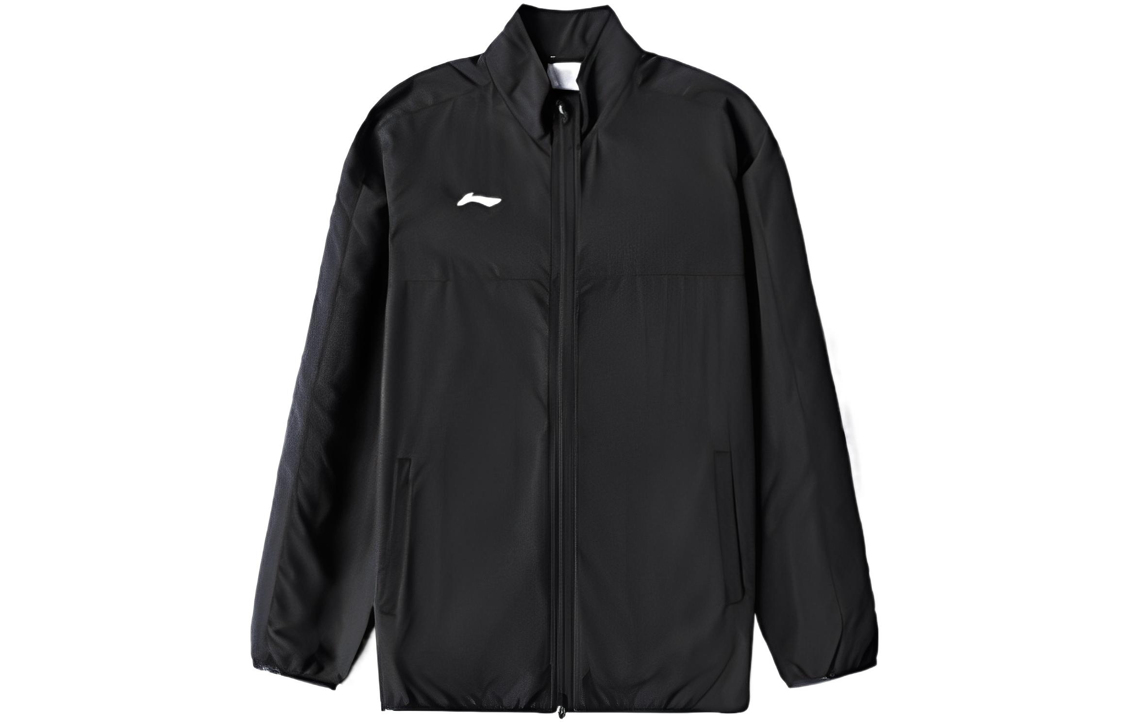 Li Ning Jackets Men s Black Stand Collar Moderate Other AJDR475-3 M