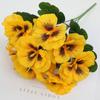 32cm Fake Flowers Reusable Faux Pansy Flowers Elegant UV Resistant Flowers  Home Decoration