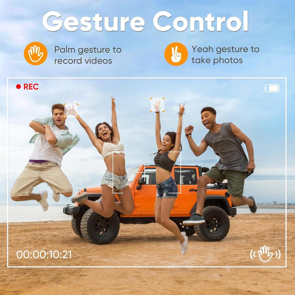 1080P HD Foldable Drone with Camera for Adults & Kids, RC Quadcopter with One-Key Takeoff/Landing, Altitude Hold, Waypoint Flight, 360° Flip, 2