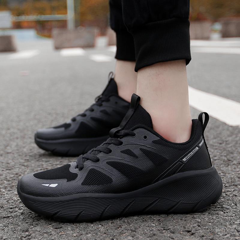 Fitness Laufschuhe für Paare Dicksohlige Gedämpfte Atmungsaktive Leichte Freizeitsneaker Basic Vielseitiger Stil
